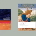 Book covers: Confessions, Augustine: A Very Short Introduction.