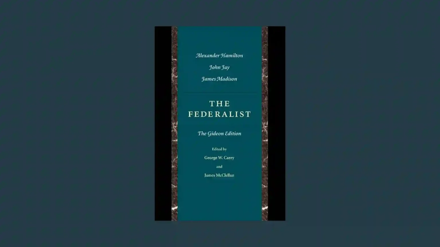 Book covers: The Federalist: The Gideon Edition.