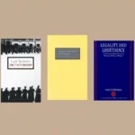 Book covers: Political Theology, Dictatorship, State of Exception, Legality and Legitimacy, Between the Norm and the Exception.