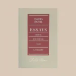 Book covers: Essays, Moral, Political, and Literary.